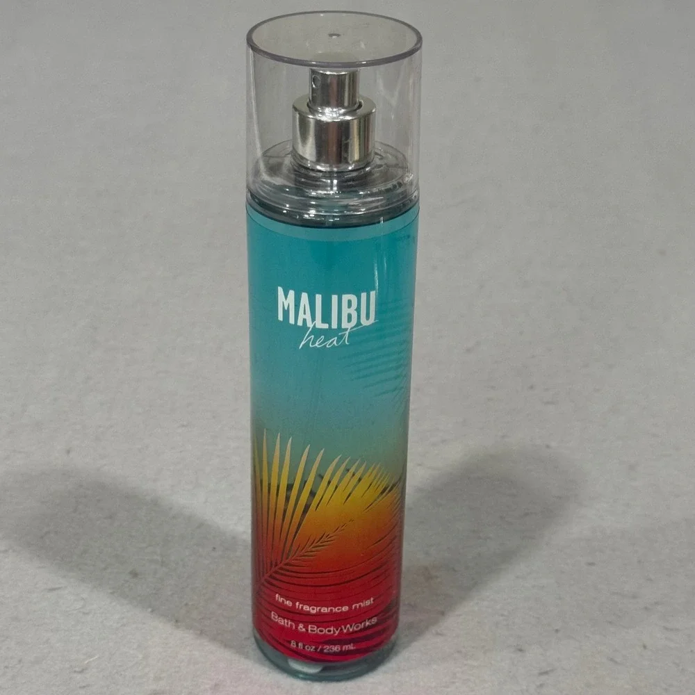 Bath & Body Works Malibu Heat Fine Fragrance Mist 8oz Blue Orange Tropical Spray